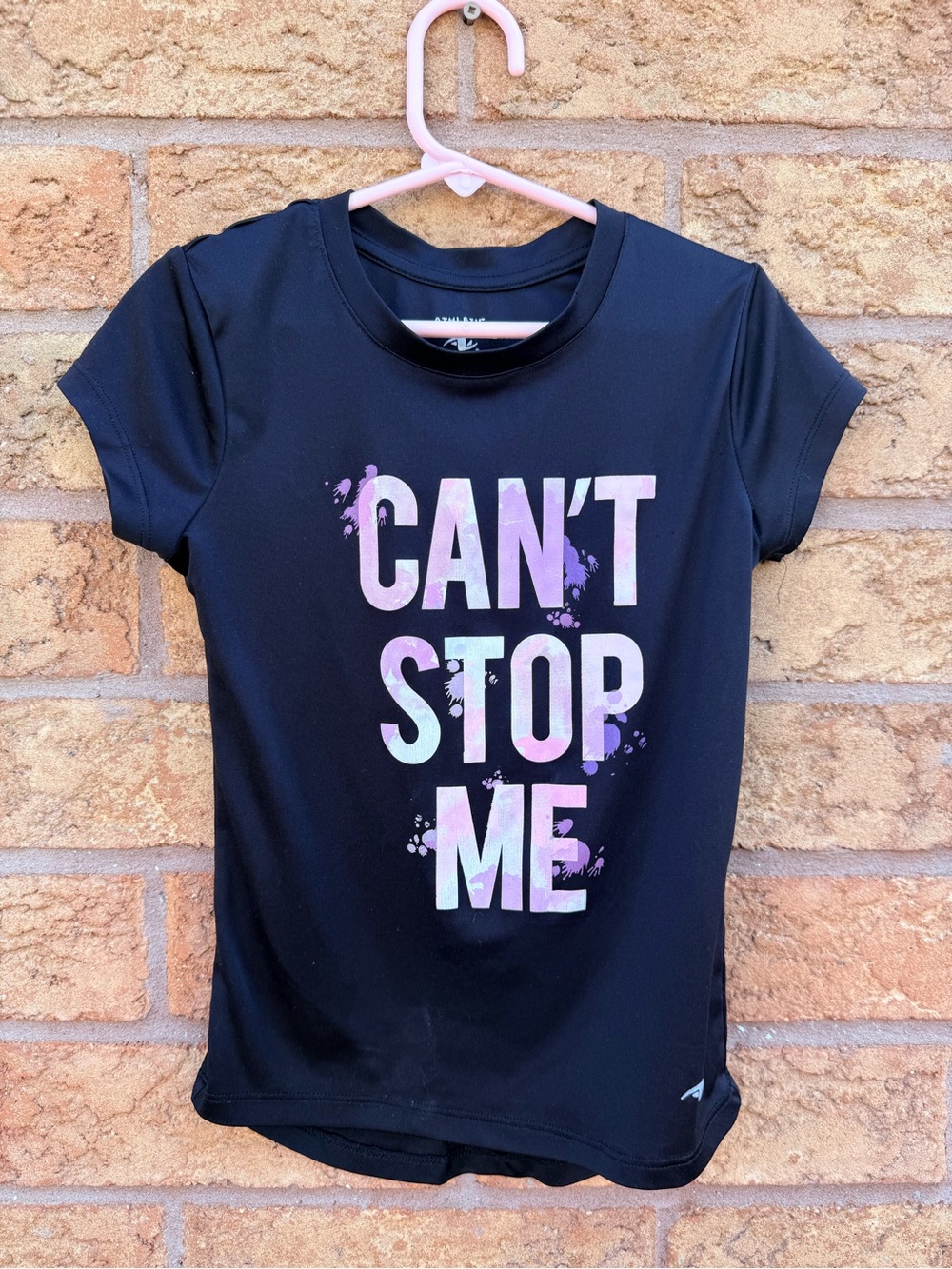 💫10/$25 • Athletic Works ‘Can't Stop Me' Black Active Tee